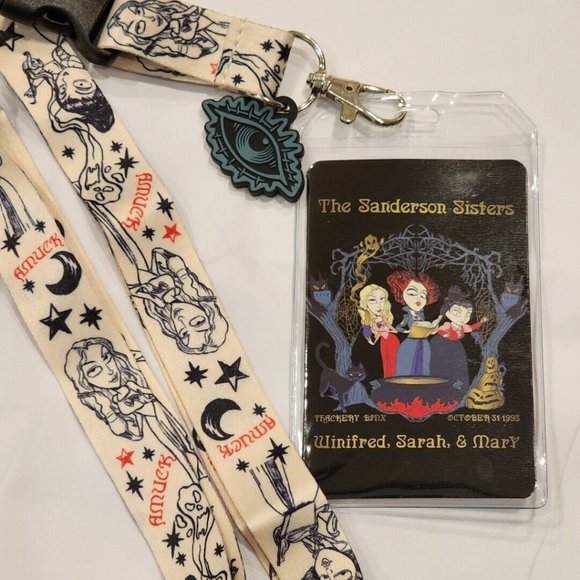 Loungefly Accessories - Hocus Pocus Sanderson Sisters Lanyard ID Holder Loungefly NEW